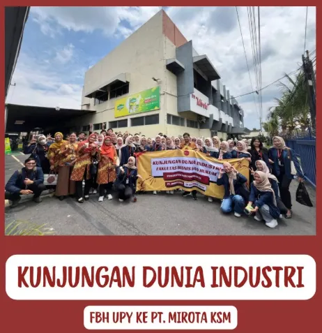 Jembatani Teori dan Praktik, Ratusan Mahasiswa FBH UPY Gelar Kunjungan Industri ke PT Mirota KSM